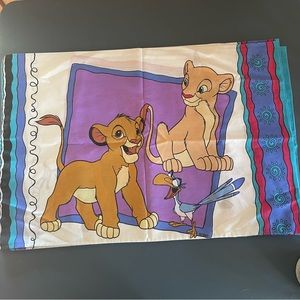VTG 3 Piece Disney Lion King pillow cases